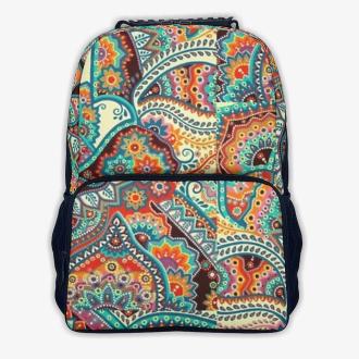 Hamsa Hand Printed Large Capacity Backpack Casual Backpack Student School Bag